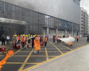 以演筑防 以练备战——明升体育88开展民族艺术教育教学综合楼消防安全培训暨疏散演练